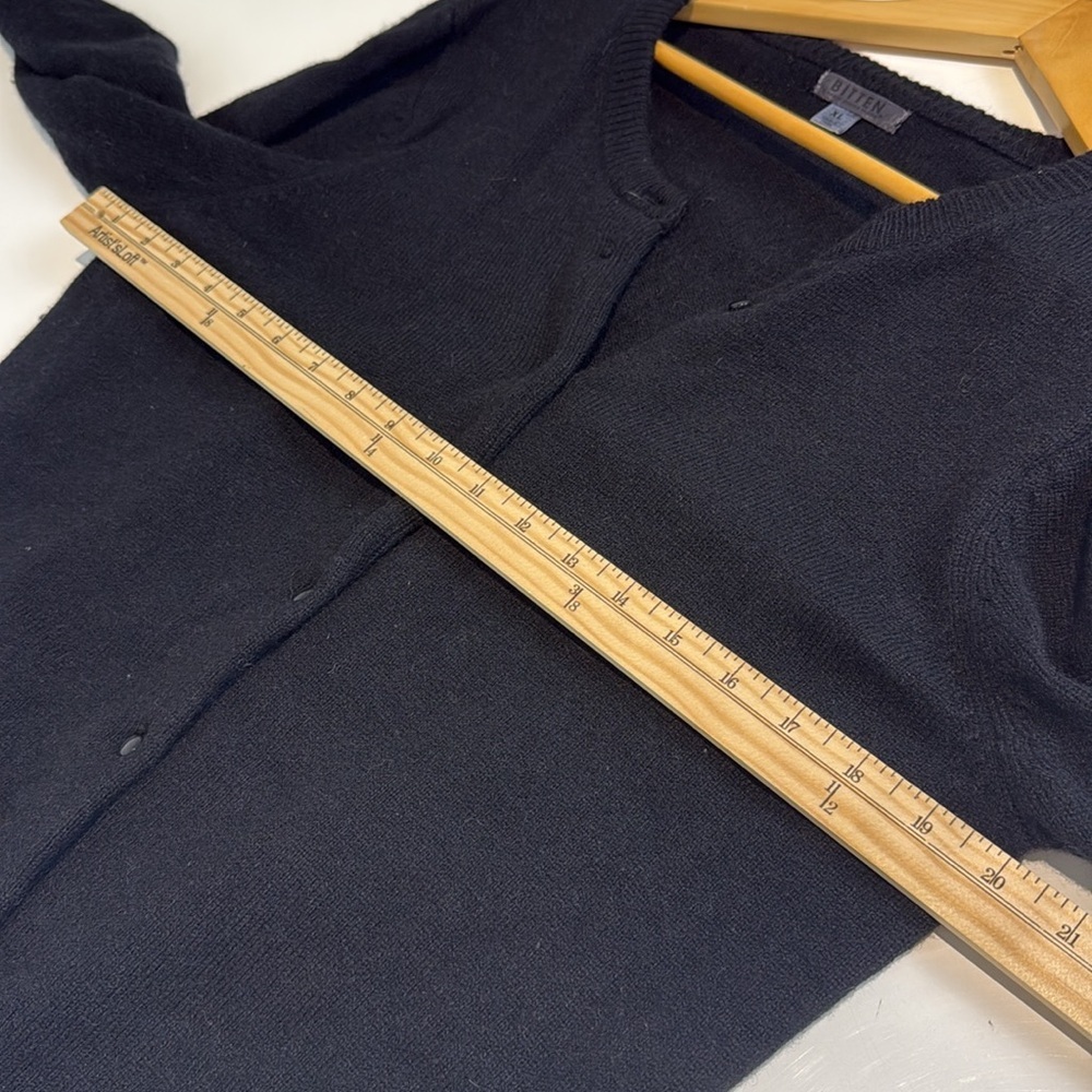 Bitten by Sarah Jessica Parker Black Cardigan Size Extra Large - Picture 4 of 6